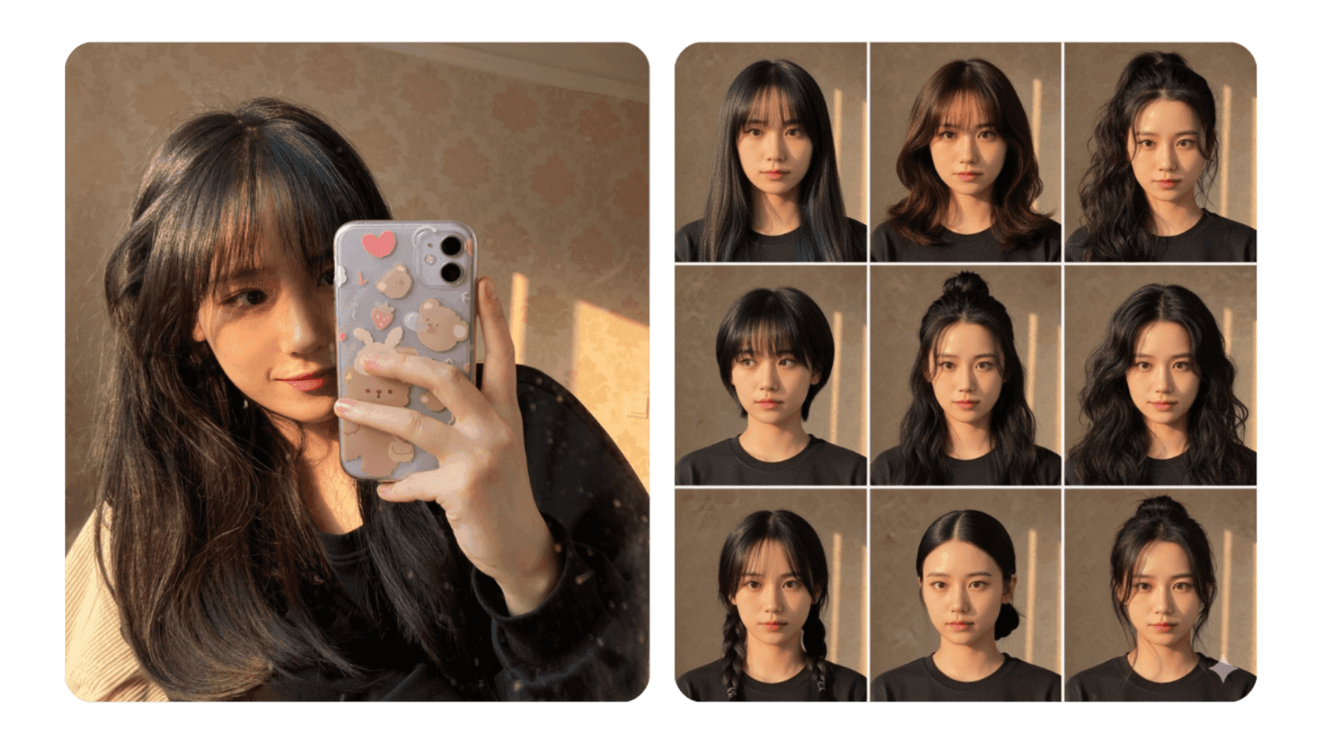 AI hairstyle try-on feature preview